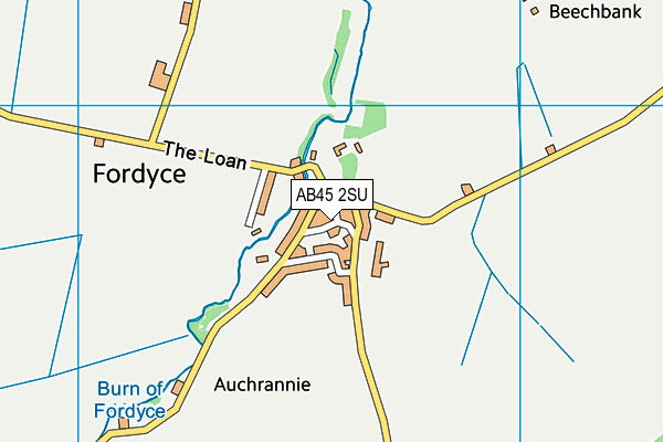AB45 2SU map - OS VectorMap District (Ordnance Survey) AB45 2SU map - OS VectorMap District (Ordnance Survey)