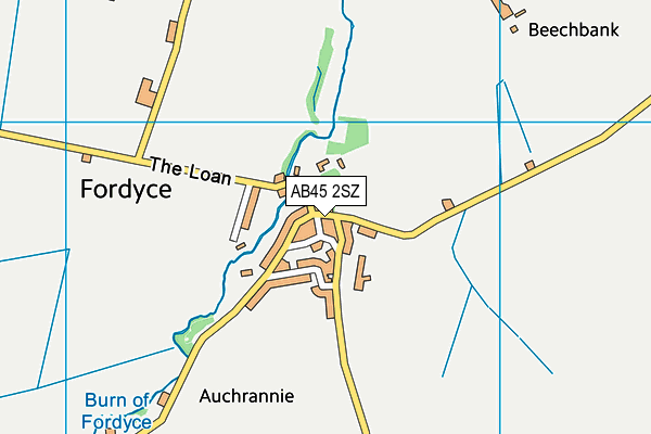 AB45 2SZ map - OS VectorMap District (Ordnance Survey) AB45 2SZ map - OS VectorMap District (Ordnance Survey)