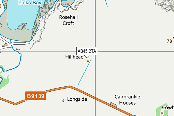 AB45 2TA map - OS VectorMap District (Ordnance Survey) AB45 2TA map - OS VectorMap District (Ordnance Survey)