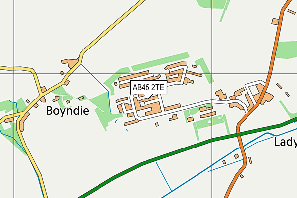 AB45 2TE map - OS VectorMap District (Ordnance Survey) AB45 2TE map - OS VectorMap District (Ordnance Survey)
