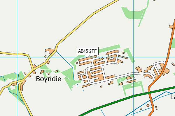 AB45 2TF map - OS VectorMap District (Ordnance Survey)