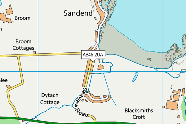 AB45 2UA map - OS VectorMap District (Ordnance Survey) AB45 2UA map - OS VectorMap District (Ordnance Survey)
