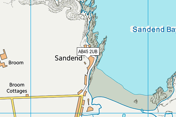 AB45 2UB map - OS VectorMap District (Ordnance Survey)