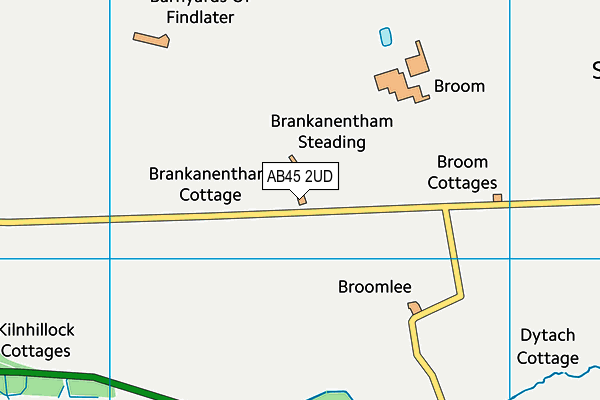 AB45 2UD map - OS VectorMap District (Ordnance Survey) AB45 2UD map - OS VectorMap District (Ordnance Survey)
