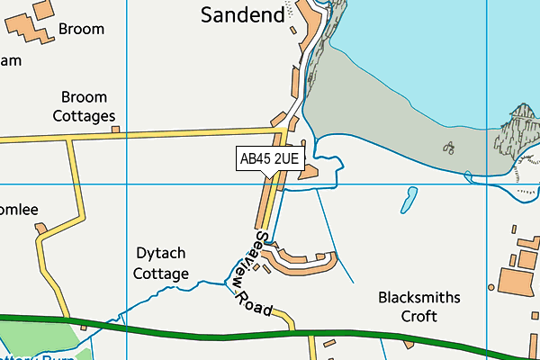 AB45 2UE map - OS VectorMap District (Ordnance Survey) AB45 2UE map - OS VectorMap District (Ordnance Survey)