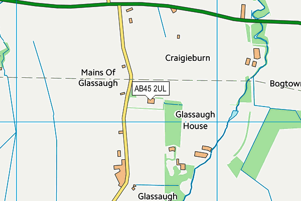 AB45 2UL map - OS VectorMap District (Ordnance Survey) AB45 2UL map - OS VectorMap District (Ordnance Survey)