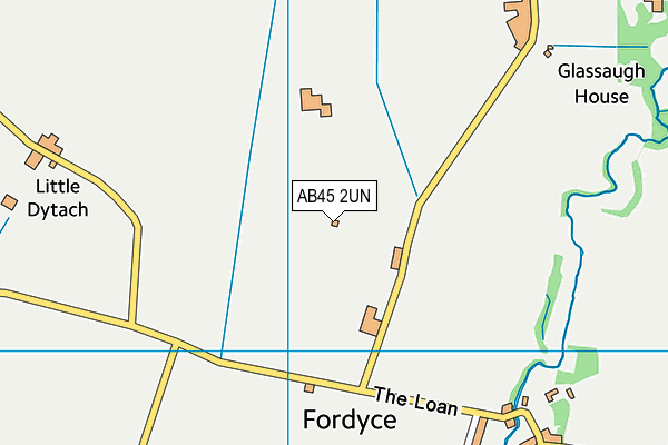 AB45 2UN map - OS VectorMap District (Ordnance Survey) AB45 2UN map - OS VectorMap District (Ordnance Survey)