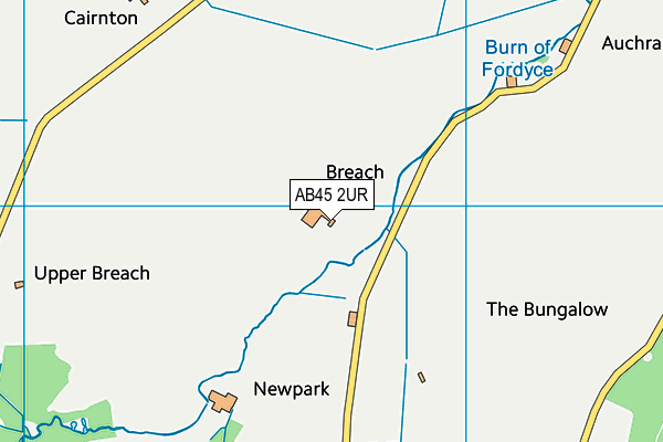 AB45 2UR map - OS VectorMap District (Ordnance Survey) AB45 2UR map - OS VectorMap District (Ordnance Survey)