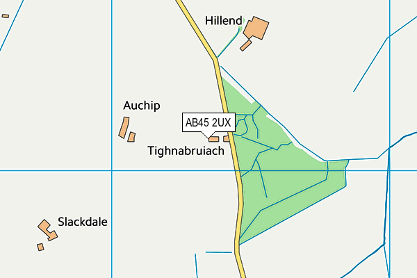 AB45 2UX map - OS VectorMap District (Ordnance Survey) AB45 2UX map - OS VectorMap District (Ordnance Survey)