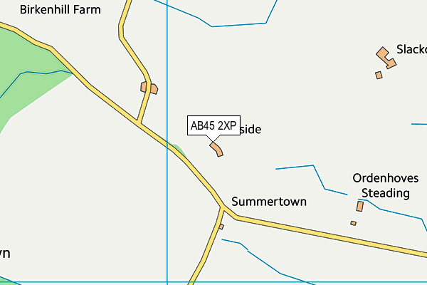 AB45 2XP map - OS VectorMap District (Ordnance Survey) AB45 2XP map - OS VectorMap District (Ordnance Survey)