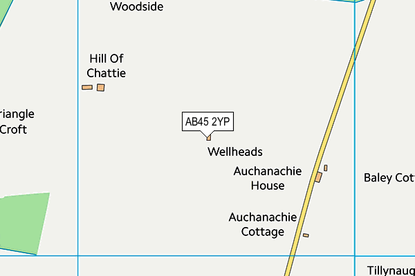 AB45 2YP map - OS VectorMap District (Ordnance Survey) AB45 2YP map - OS VectorMap District (Ordnance Survey)