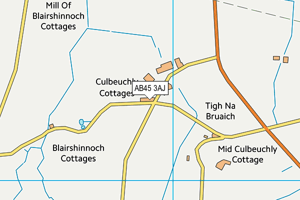 AB45 3AJ map - OS VectorMap District (Ordnance Survey) AB45 3AJ map - OS VectorMap District (Ordnance Survey)
