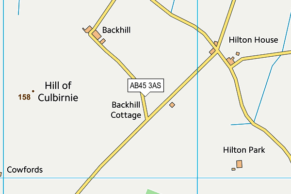 AB45 3AS map - OS VectorMap District (Ordnance Survey) AB45 3AS map - OS VectorMap District (Ordnance Survey)
