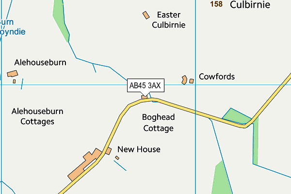 AB45 3AX map - OS VectorMap District (Ordnance Survey) AB45 3AX map - OS VectorMap District (Ordnance Survey)