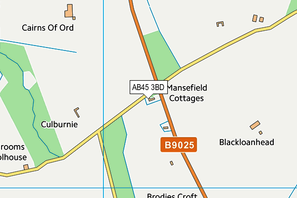 AB45 3BD map - OS VectorMap District (Ordnance Survey) AB45 3BD map - OS VectorMap District (Ordnance Survey)