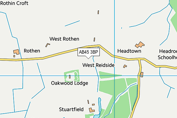 AB45 3BP map - OS VectorMap District (Ordnance Survey) AB45 3BP map - OS VectorMap District (Ordnance Survey)