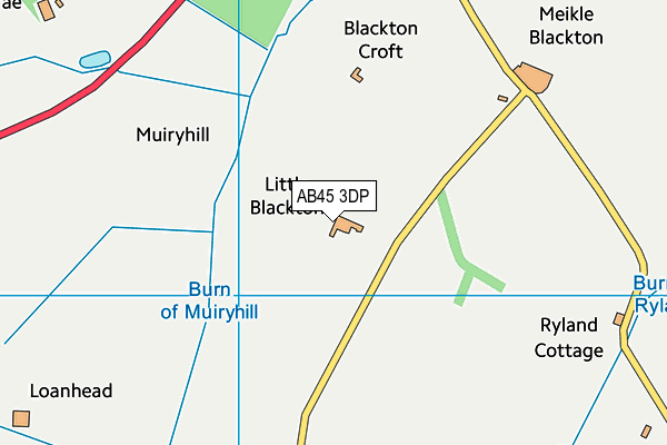 AB45 3DP map - OS VectorMap District (Ordnance Survey) AB45 3DP map - OS VectorMap District (Ordnance Survey)