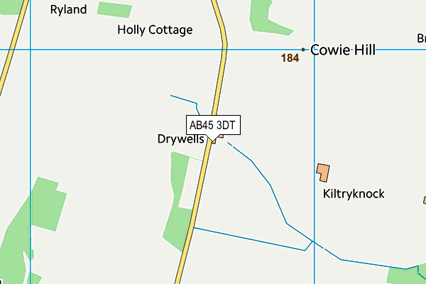 AB45 3DT map - OS VectorMap District (Ordnance Survey) AB45 3DT map - OS VectorMap District (Ordnance Survey)
