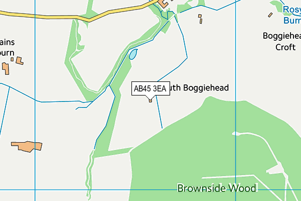 AB45 3EA map - OS VectorMap District (Ordnance Survey) AB45 3EA map - OS VectorMap District (Ordnance Survey)