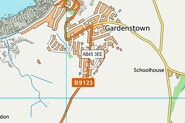 AB45 3EE map - OS VectorMap District (Ordnance Survey) AB45 3EE map - OS VectorMap District (Ordnance Survey)