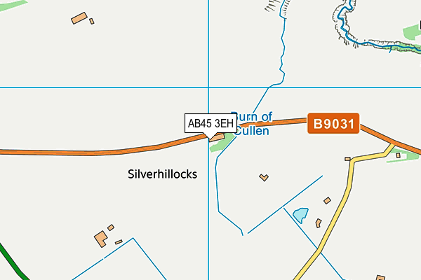 AB45 3EH map - OS VectorMap District (Ordnance Survey)