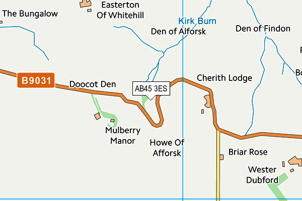 AB45 3ES map - OS VectorMap District (Ordnance Survey) AB45 3ES map - OS VectorMap District (Ordnance Survey)