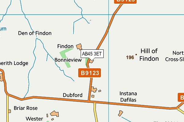 AB45 3ET map - OS VectorMap District (Ordnance Survey) AB45 3ET map - OS VectorMap District (Ordnance Survey)