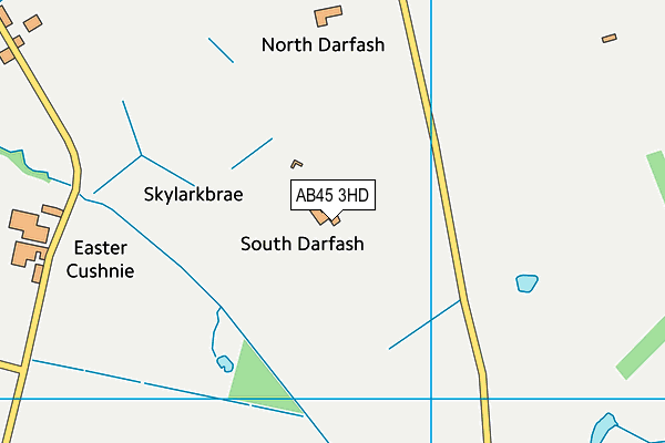 AB45 3HD map - OS VectorMap District (Ordnance Survey) AB45 3HD map - OS VectorMap District (Ordnance Survey)