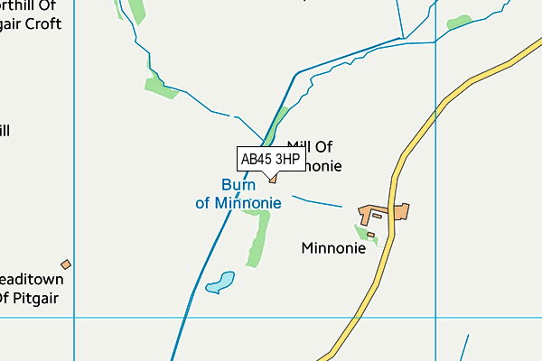 AB45 3HP map - OS VectorMap District (Ordnance Survey) AB45 3HP map - OS VectorMap District (Ordnance Survey)