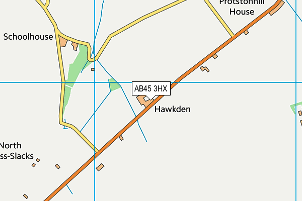 AB45 3HX map - OS VectorMap District (Ordnance Survey) AB45 3HX map - OS VectorMap District (Ordnance Survey)