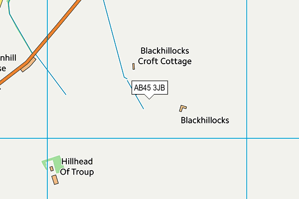 AB45 3JB map - OS VectorMap District (Ordnance Survey) AB45 3JB map - OS VectorMap District (Ordnance Survey)