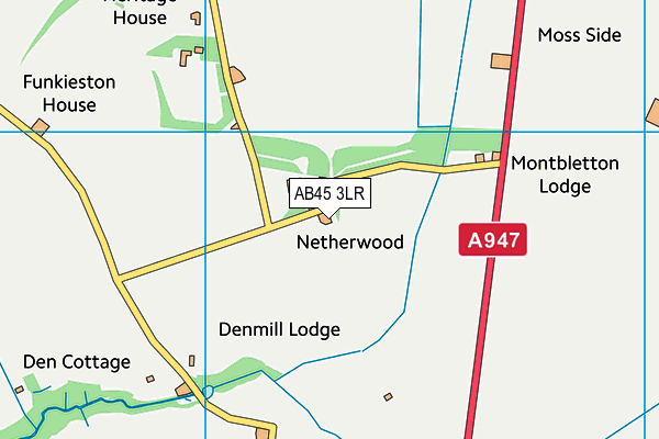 AB45 3LR map - OS VectorMap District (Ordnance Survey) AB45 3LR map - OS VectorMap District (Ordnance Survey)