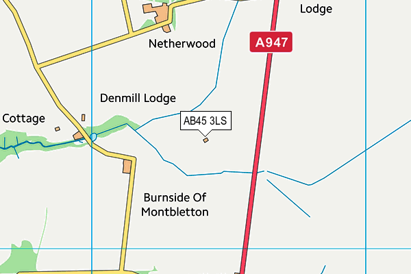 AB45 3LS map - OS VectorMap District (Ordnance Survey) AB45 3LS map - OS VectorMap District (Ordnance Survey)