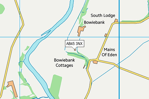 AB45 3NX map - OS VectorMap District (Ordnance Survey) AB45 3NX map - OS VectorMap District (Ordnance Survey)