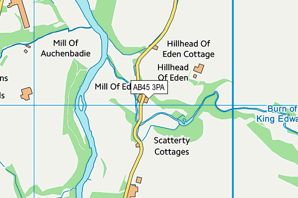 AB45 3PA map - OS VectorMap District (Ordnance Survey) AB45 3PA map - OS VectorMap District (Ordnance Survey)