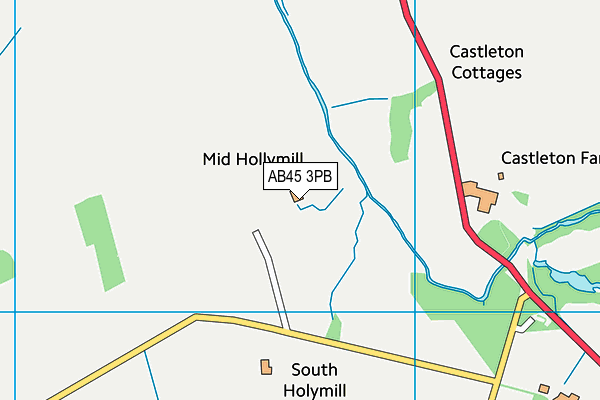 AB45 3PB map - OS VectorMap District (Ordnance Survey) AB45 3PB map - OS VectorMap District (Ordnance Survey)