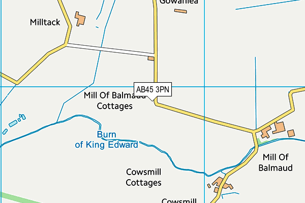 AB45 3PN map - OS VectorMap District (Ordnance Survey) AB45 3PN map - OS VectorMap District (Ordnance Survey)