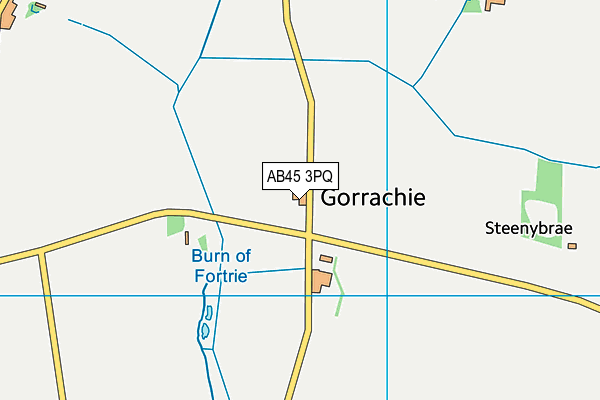 AB45 3PQ map - OS VectorMap District (Ordnance Survey) AB45 3PQ map - OS VectorMap District (Ordnance Survey)