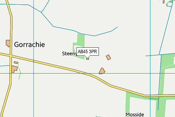AB45 3PR map - OS VectorMap District (Ordnance Survey) AB45 3PR map - OS VectorMap District (Ordnance Survey)