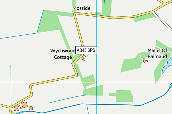 AB45 3PS map - OS VectorMap District (Ordnance Survey) AB45 3PS map - OS VectorMap District (Ordnance Survey)