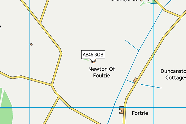 AB45 3QB map - OS VectorMap District (Ordnance Survey)