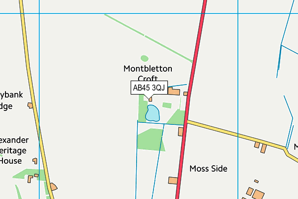 AB45 3QJ map - OS VectorMap District (Ordnance Survey) AB45 3QJ map - OS VectorMap District (Ordnance Survey)