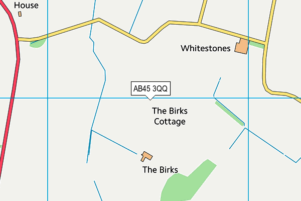 AB45 3QQ map - OS VectorMap District (Ordnance Survey) AB45 3QQ map - OS VectorMap District (Ordnance Survey)