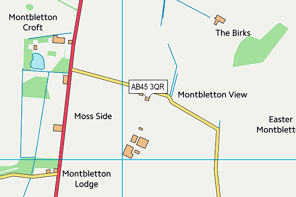 AB45 3QR map - OS VectorMap District (Ordnance Survey) AB45 3QR map - OS VectorMap District (Ordnance Survey)