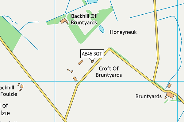 AB45 3QT map - OS VectorMap District (Ordnance Survey) AB45 3QT map - OS VectorMap District (Ordnance Survey)