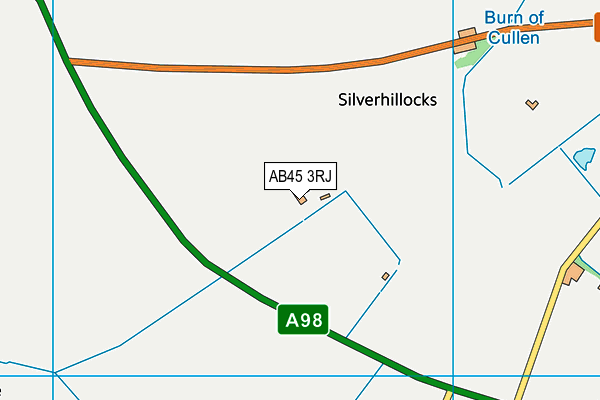 AB45 3RJ map - OS VectorMap District (Ordnance Survey) AB45 3RJ map - OS VectorMap District (Ordnance Survey)