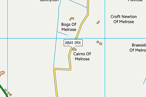 AB45 3RX map - OS VectorMap District (Ordnance Survey) AB45 3RX map - OS VectorMap District (Ordnance Survey)