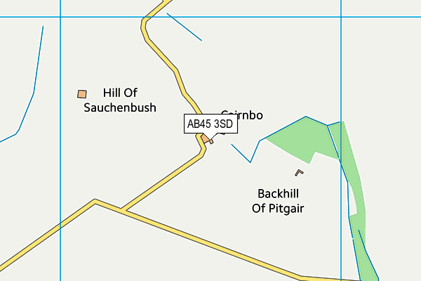 AB45 3SD map - OS VectorMap District (Ordnance Survey) AB45 3SD map - OS VectorMap District (Ordnance Survey)