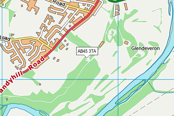 AB45 3TA map - OS VectorMap District (Ordnance Survey) AB45 3TA map - OS VectorMap District (Ordnance Survey)