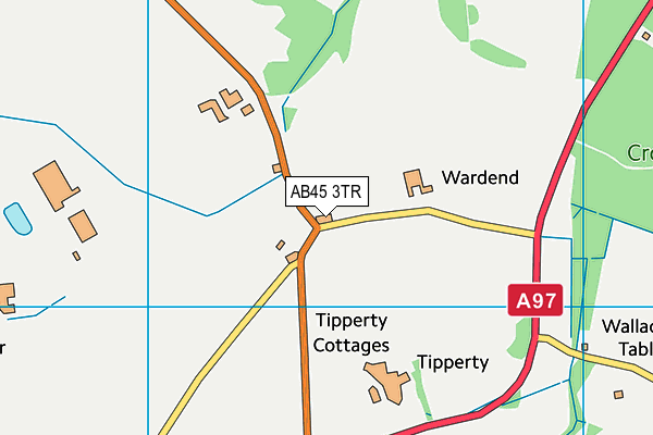 AB45 3TR map - OS VectorMap District (Ordnance Survey) AB45 3TR map - OS VectorMap District (Ordnance Survey)